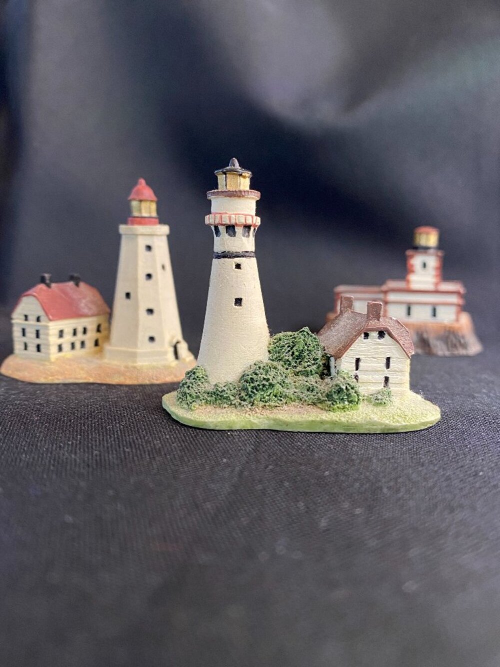 Sandy Hook/Tillamook Rock/Grosse Point Lighthouse Thimble Collection by Lenox
